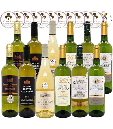 Amazon.co.jp: ボルドー 白ワイン 6本セット 全て金賞 750ml フランス